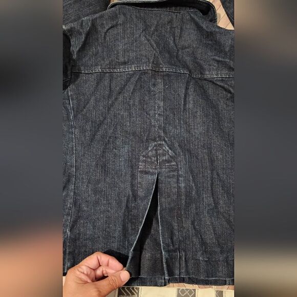 New York and co. denim double breast buttoned pea coat size S - Picture 14 of 16